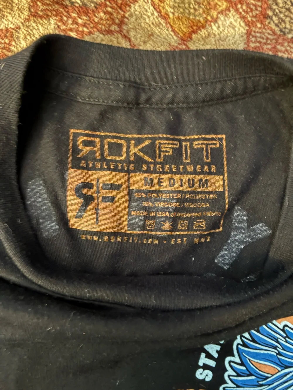 Lot of 2 cropped workout tees Born Primitive and Rokfit brands - Picture 4 of 6